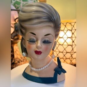 PARMA #A-108 Ceramic Lady Head Vase